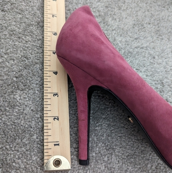 Charles David burgundy suede high heels size 8.5 - Picture 6 of 9